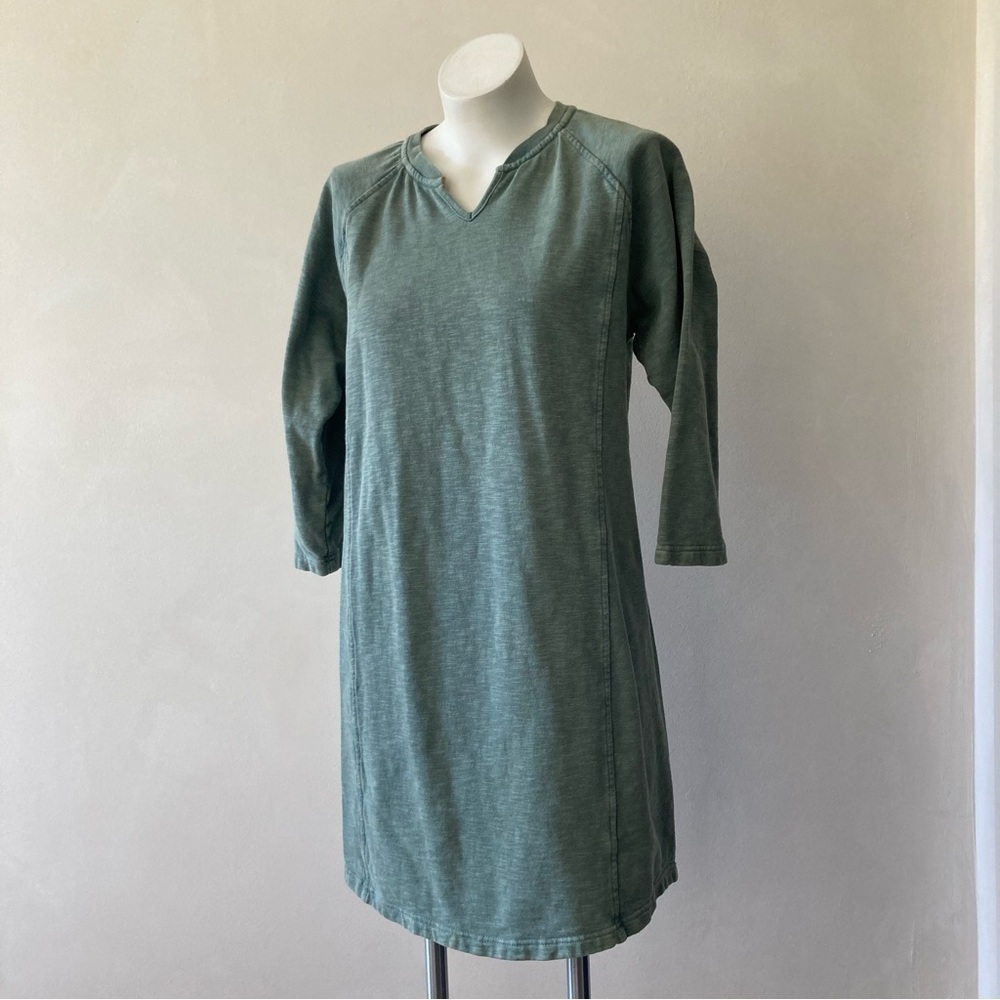 Orvis | Terra Dye Pullover Pocket 3/4 Sleeve Sweatshirt Dress